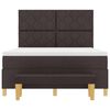 vidaXL Boxspring bed met matras Donkerbruin 160 x 200 cm Stof