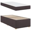 vidaXL Bedframe met matras Donkerbruin 90 x 190 cm Stof