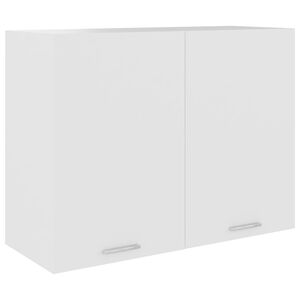 vidaXL Bovenkast Lyon 80x31x60 cm bewerkt hout wit