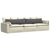 vidaXL Sofa Kussens 2 stuks Donkergrijs 145 x 40 cm Cordstof