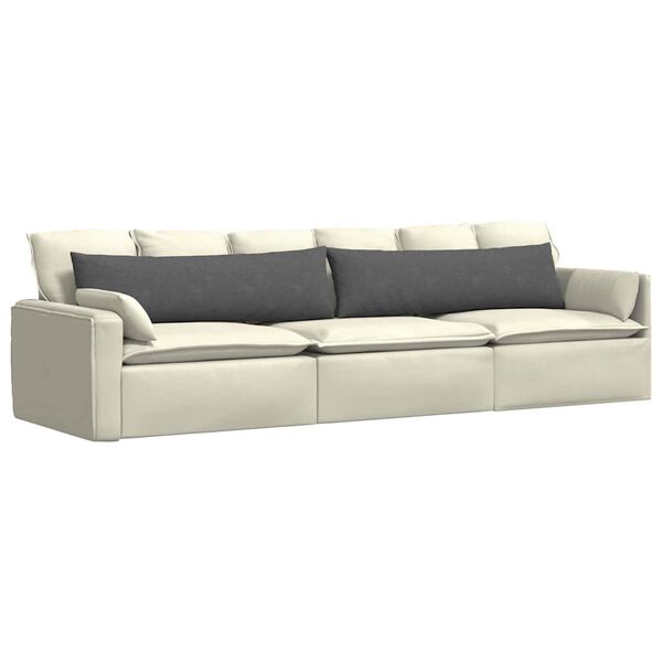 vidaXL Sofa Kussens 2 stuks Donkergrijs 145 x 40 cm Cordstof