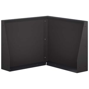 vidaXL Keerwand 50 x 50 x 30 cm Staal Zwart