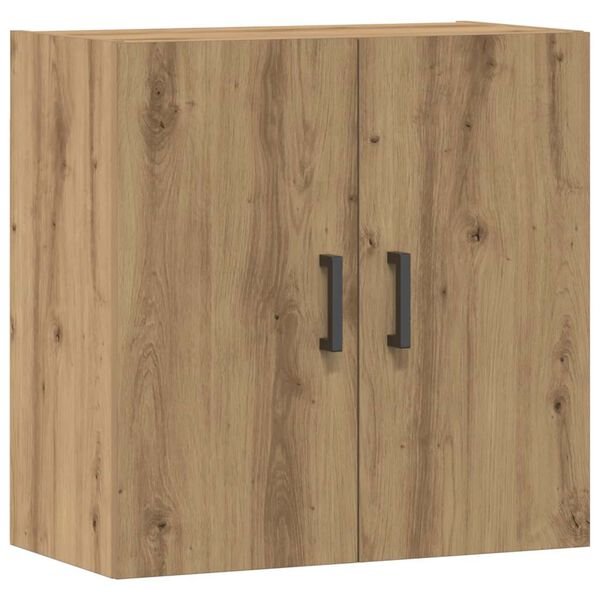 vidaXL Wandkast 60x31x60 cm bewerkt hout artisanaal eikenkleurig
