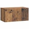 vidaXL Wandbeugel TV-kast Oud hout 59,5 x 31 x 30 cm Bewerkt hout