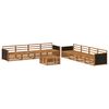 vidaXL Buiten bankenset 9 st Naturel Massief acaciahout