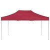 vidaXL Partytent professioneel inklapbaar 4,5x3 m aluminium wijnrood