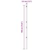 vidaXL Hekpalen 13 pcs Grijs Ø32mm 190 cm Gegalvaniseerd staal