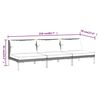 vidaXL Tuinbanken 3 st met kussens halfrond poly rattan