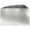 vidaXL Hoek Plantbak Zilver 60 x 60 x 35 cm Gegalvaniseerd staal