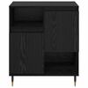 vidaXL Dressoir Zwart Eiken 60 x 35 x 70 cm