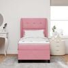 vidaXL Boxspringbed met matras Roze 200 x 90 cm Polyester