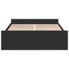 vidaXL Bedframe met lades bewerkt hout zwart 140x190 cm