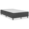 vidaXL Boxspring stof donkergrijs 120x200 cm