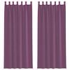 vidaXL Gordijnen met lussen 2 st 140x260 cm paars