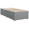 vidaXL Boxspring met matras stof lichtgrijs 100x200 cm