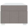 vidaXL Bedframe met matras Taupe 120 x 190 cm Stof