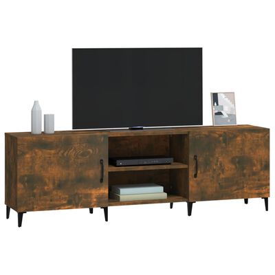 vidaXL Tv-meubel 150x30x50 cm bewerkt hout gerookt eikenkleurig