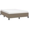 vidaXL Bedframe zonder matras stof taupe 140x200 cm