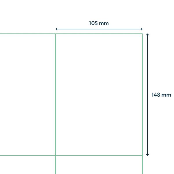 rillprint Etiketten 105x148 mm 1000 vellen wit