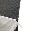 vidaXL Wasmand met deksel 46x33x60 cm poly rattan grijs
