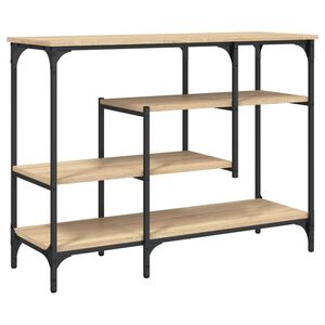 vidaXL Wandtafel met schappen 100x35x75 cm sonoma eikenkleurig