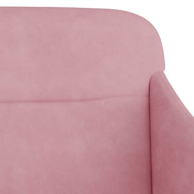vidaXL Bankje 110x76x80 cm fluweel roze