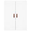 vidaXL Hoge kast 69,5x34x180 cm bewerkt hout wit