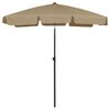 vidaXL Strandparasol 180x120 cm taupe