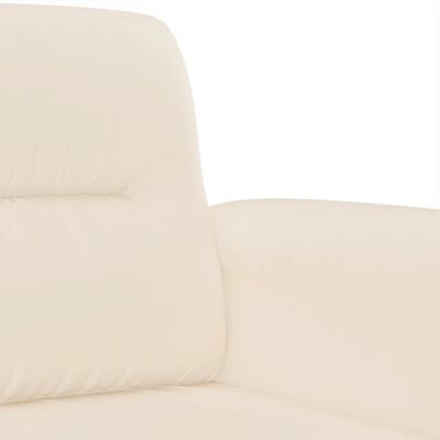 vidaXL 2-delige Loungeset met kussens microvezelstof beige