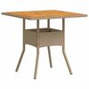 vidaXL Tuin eettafelset 3 pcs Beige poly rattan