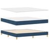 vidaXL Boxspringbed met matras met hoofdeinde Blauw 180 x 200 cm Stof