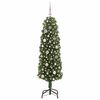 vidaXL Kunstkerstboom Groen 150 cm PVC en Staal en Kunststof