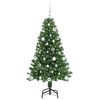 vidaXL Kunstkerstboom Groen 150 cm PVC en Staal en Kunststof