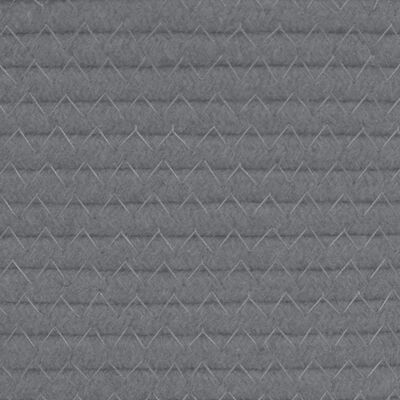 vidaXL Opbergmand Ø 38x46 cm katoen grijs en wit