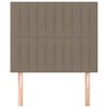 vidaXL Hoofdbord taupe 100x5x118/128 cm Stof