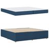 vidaXL Bedframe met matras Blauw 200 x 200 cm Stof