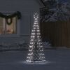 vidaXL LED-kerstboom 200 LEDs koud wit 180 cm