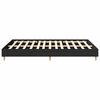 vidaXL Bedframe zonder matras 150x200 cm spaanplaat zwart