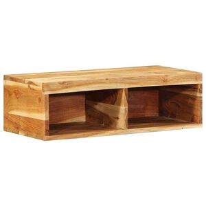 vidaXL Tv-meubel wandmontage 60x30x19 cm massief acaciahout