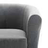 vidaXL Fauteuil stof lichtgrijs