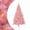 vidaXL Kunstmatig Voorverlicht Kerstboom met 300 LED Roze 180 cm PVC