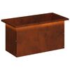 vidaXL Plantenbak met led Roestkleurig 30 x 60 x 30 cm weervast staal