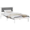 vidaXL Bedframe Lichtgrijs 100 x 200 cm Massief grenenhout