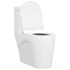 vidaXL Toiletzitting Verstelbaar Wit 48,5 x 36 x 5 cm Polypropyleen