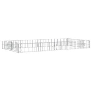 vidaXL Gabion plantenbak verhoogd 200x100x20 cm gegalvaniseerd staal