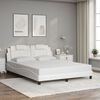 vidaXL Bedframe "Viana" met LED zonder matras wit 160x200 cm