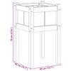 vidaXL Tuin Bloempot Natuur 40 x 40 x 70 cm Massief grenenhout