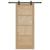 vidaXL Schuifdeur Set Anders ORKDAL Naturel en zwart 86 x 211 cm