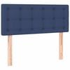 vidaXL Boxspring met matras en LED stof blauw 120x190 cm