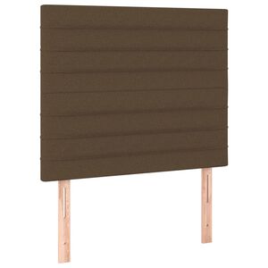 vidaXL Hoofdbord donkerbruin 80x5x118/128 cm stof